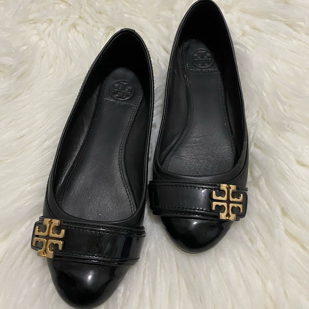 Tory Burch Black Flats